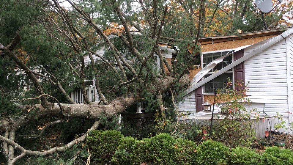 flooded neighborhood